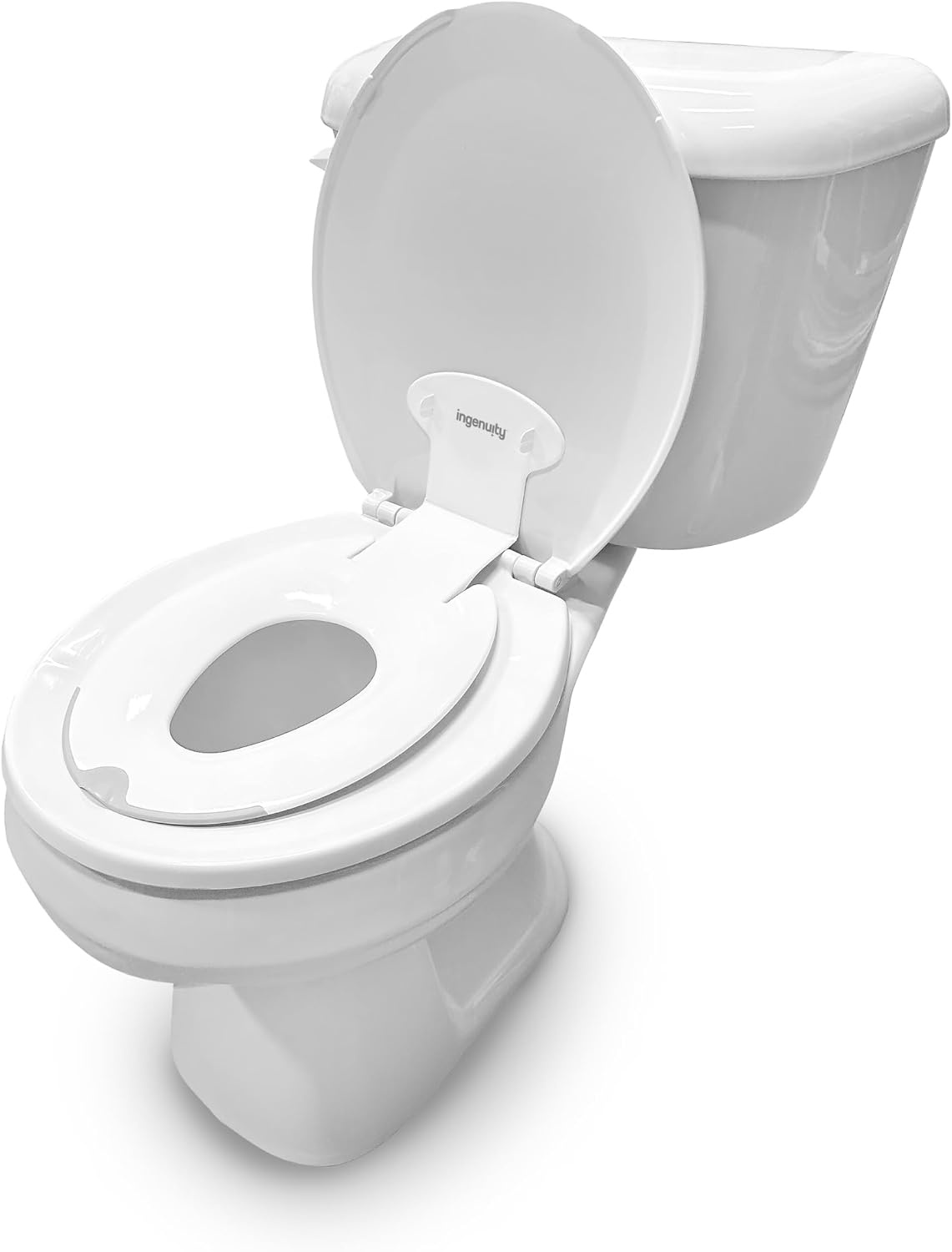 image:imageIngenuity Foldaway Travel Potty Training Seat with Storage Bag Folding amp Portable Toddler Potty Seat Easy OneHanded Open NonSlip GripFlip Sit Potty Seat