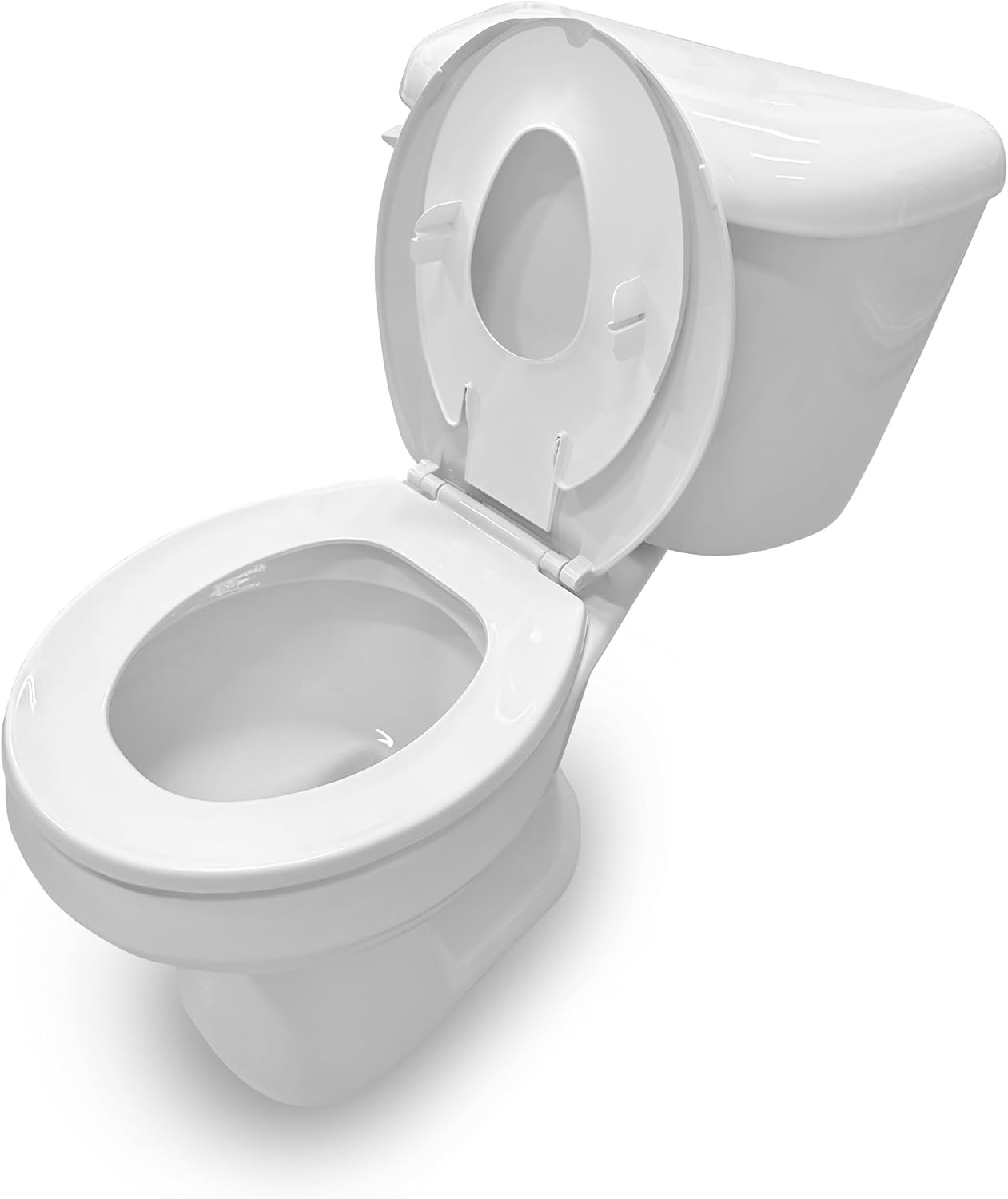 image:imageIngenuity Foldaway Travel Potty Training Seat with Storage Bag Folding amp Portable Toddler Potty Seat Easy OneHanded Open NonSlip GripFlip Sit Potty Seat 2 Pack