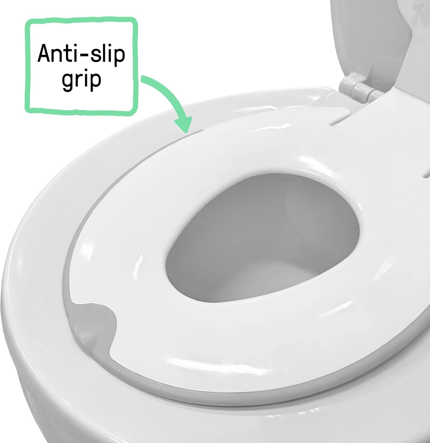 image:imageIngenuity Foldaway Travel Potty Training Seat with Storage Bag Folding amp Portable Toddler Potty Seat Easy OneHanded Open NonSlip GripFlip Sit Potty Seat
