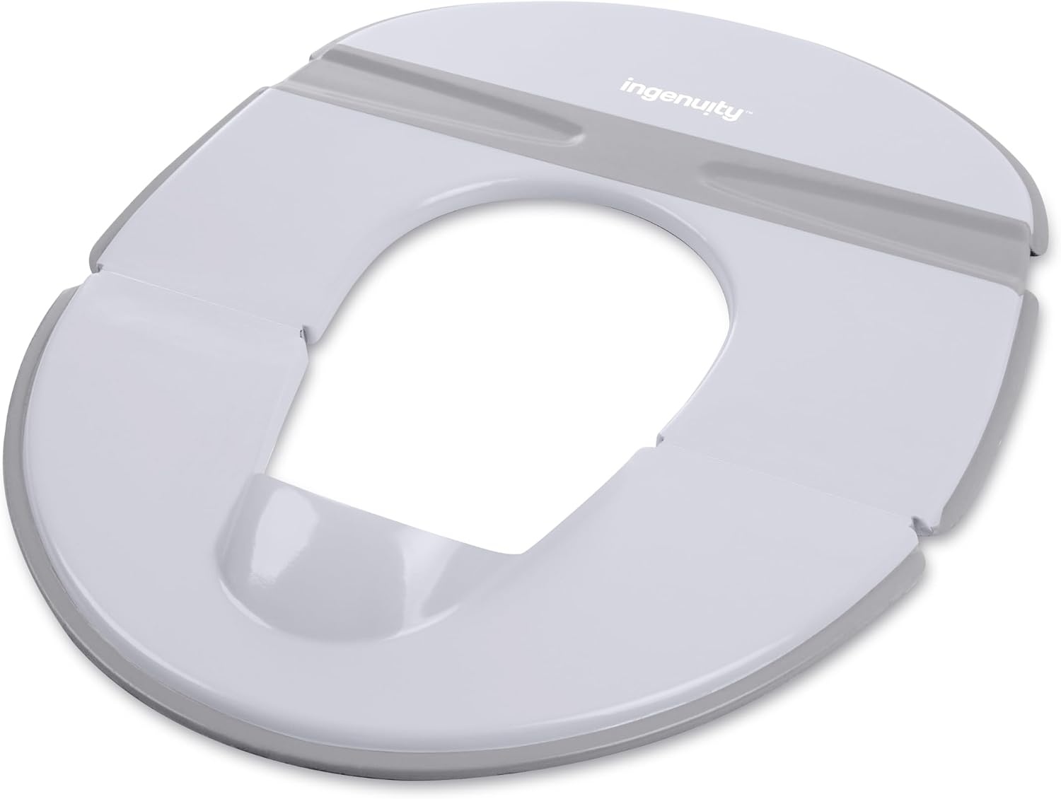 image:imageIngenuity Foldaway Travel Potty Training Seat with Storage Bag Folding amp Portable Toddler Potty Seat Easy OneHanded Open NonSlip GripFoldaway Potty