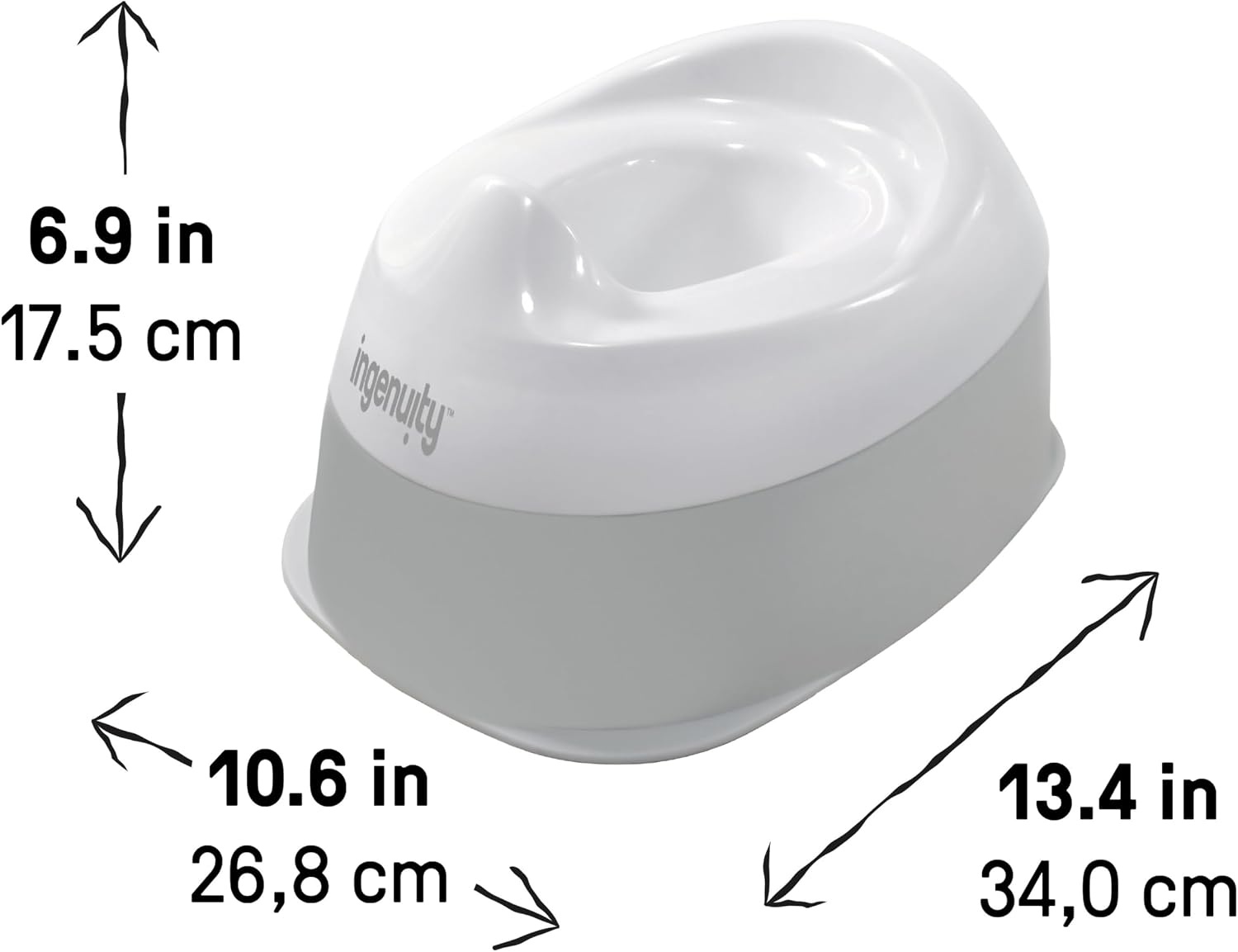 image:imageIngenuity Foldaway Travel Potty Training Seat with Storage Bag Folding amp Portable Toddler Potty Seat Easy OneHanded Open NonSlip GripReady Set Go Potty