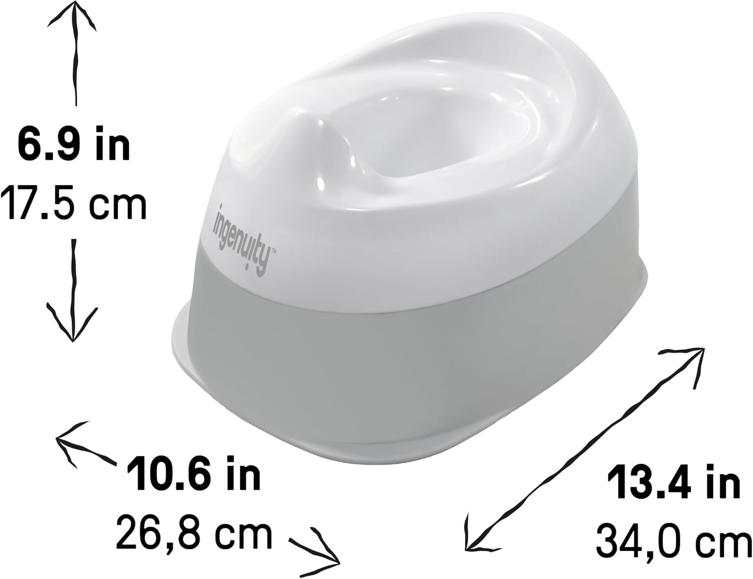 image:imageIngenuity Foldaway Travel Potty Training Seat with Storage Bag Folding amp Portable Toddler Potty Seat Easy OneHanded Open NonSlip GripReady Set Go Potty Pack of 4