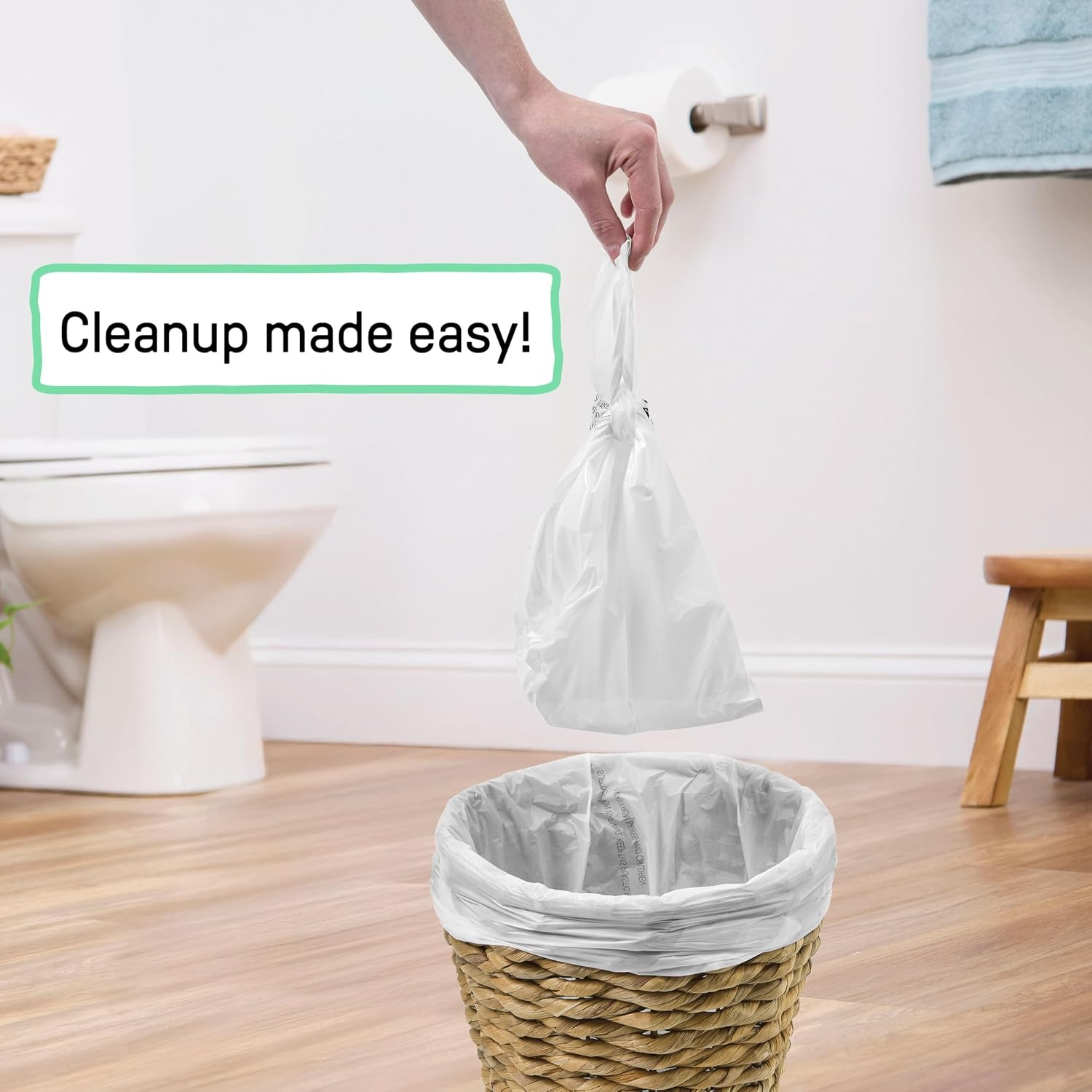 image:imageIngenuity Replacement Potty Liners 30 Count Disposable Travel amp Home Use LeakProof TieTop Bags for My Travel Potty and MorePotty Liners