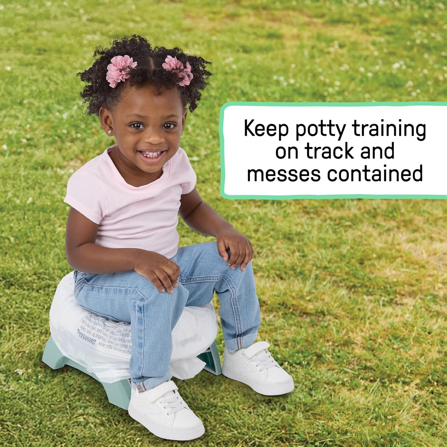 image:imageIngenuity Replacement Potty Liners 30 Count Disposable Travel amp Home Use LeakProof TieTop Bags for My Travel Potty and MorePotty Liners