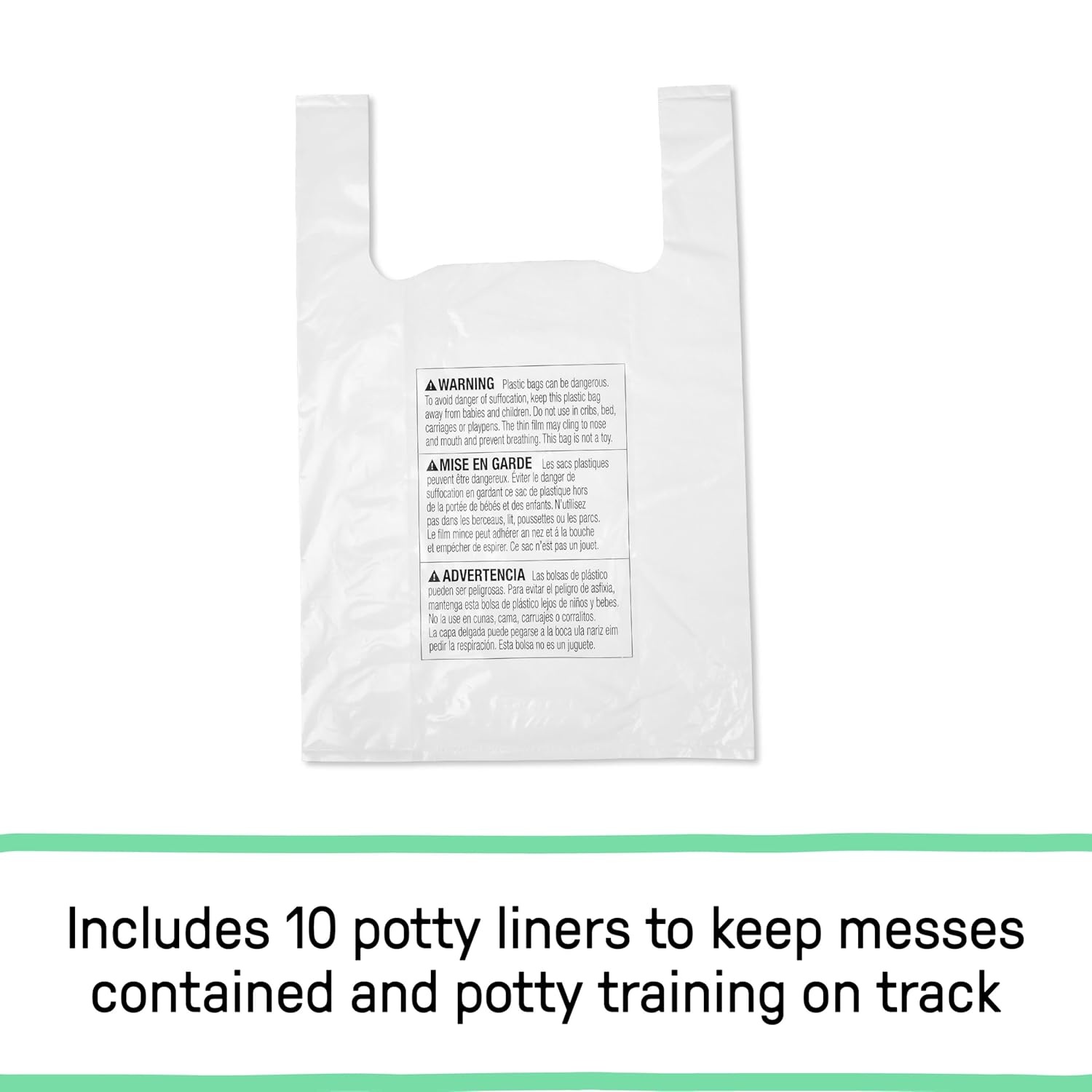 image:imageIngenuity Replacement Potty Liners 30 Count Disposable Travel amp Home Use LeakProof TieTop Bags for My Travel Potty and MoreTravel Potty