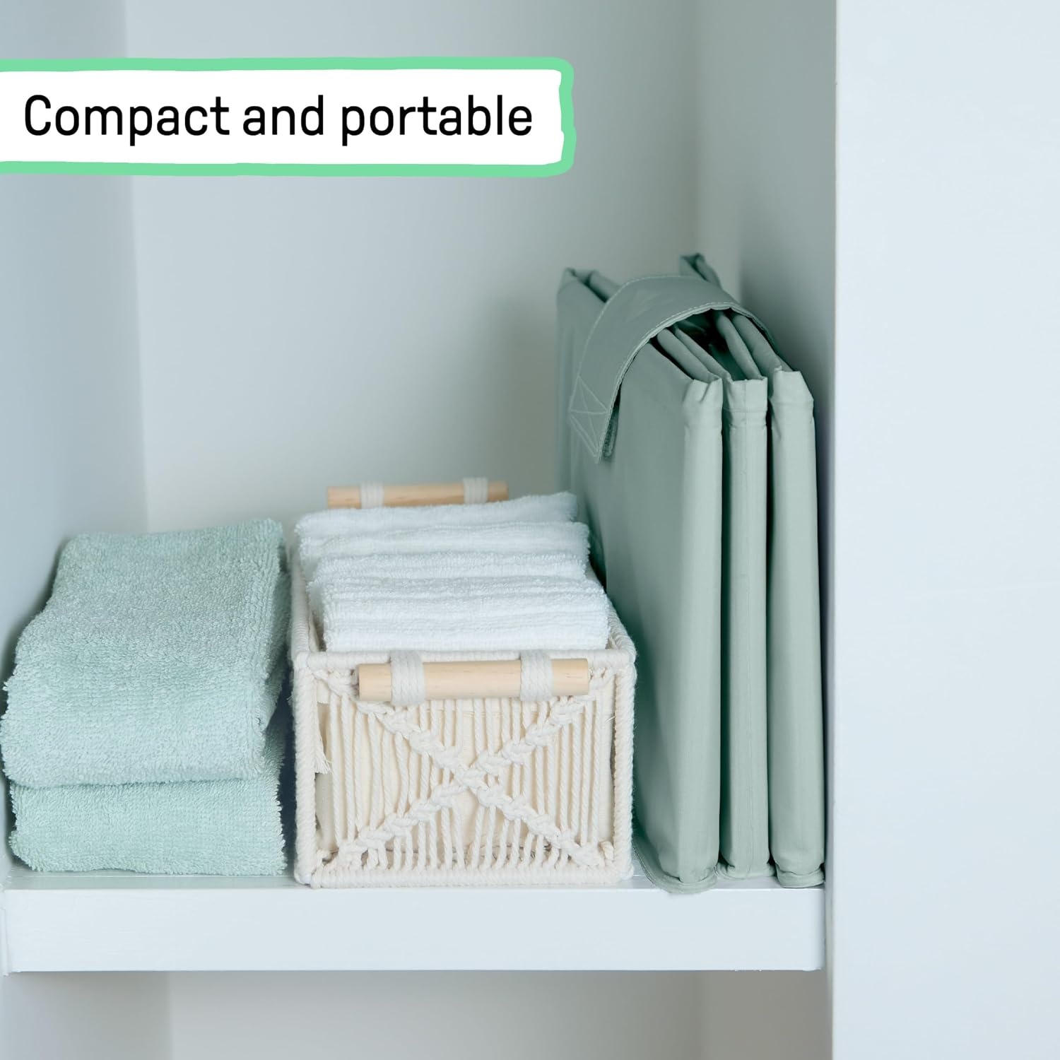 image:imageIngenuity Tuckaway Toddler Folding Tub Converts Shower to Tub Folds to Store Easy to Clean No Assembly Required Portable Baby Bathtub for Travel 12M5Y GrayGreen