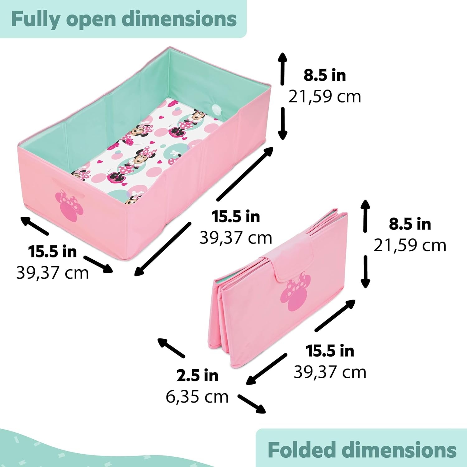 image:imageIngenuity Tuckaway Toddler Folding Tub Converts Shower to Tub Folds to Store Easy to Clean No Assembly Required Portable Baby Bathtub for Travel 12M5Y GrayPink Green