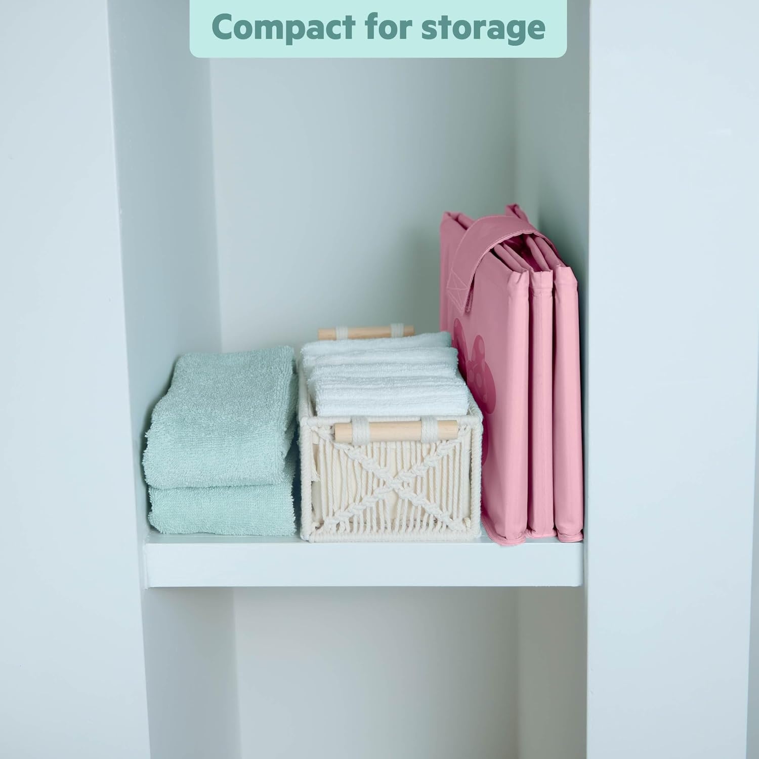 image:imageIngenuity Tuckaway Toddler Folding Tub Converts Shower to Tub Folds to Store Easy to Clean No Assembly Required Portable Baby Bathtub for Travel 12M5Y GrayPink Green