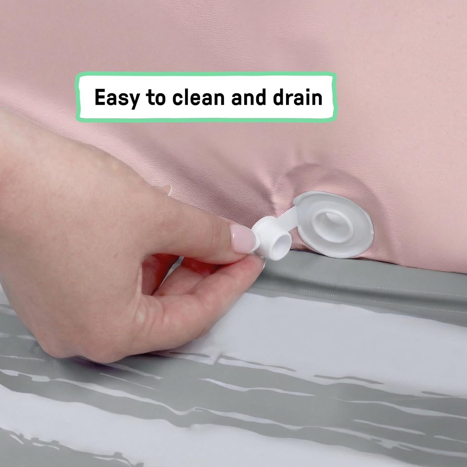 image:imageIngenuity Tuckaway Toddler Folding Tub Converts Shower to Tub Folds to Store Easy to Clean No Assembly Required Portable Baby Bathtub for Travel 12M5Y GrayPink