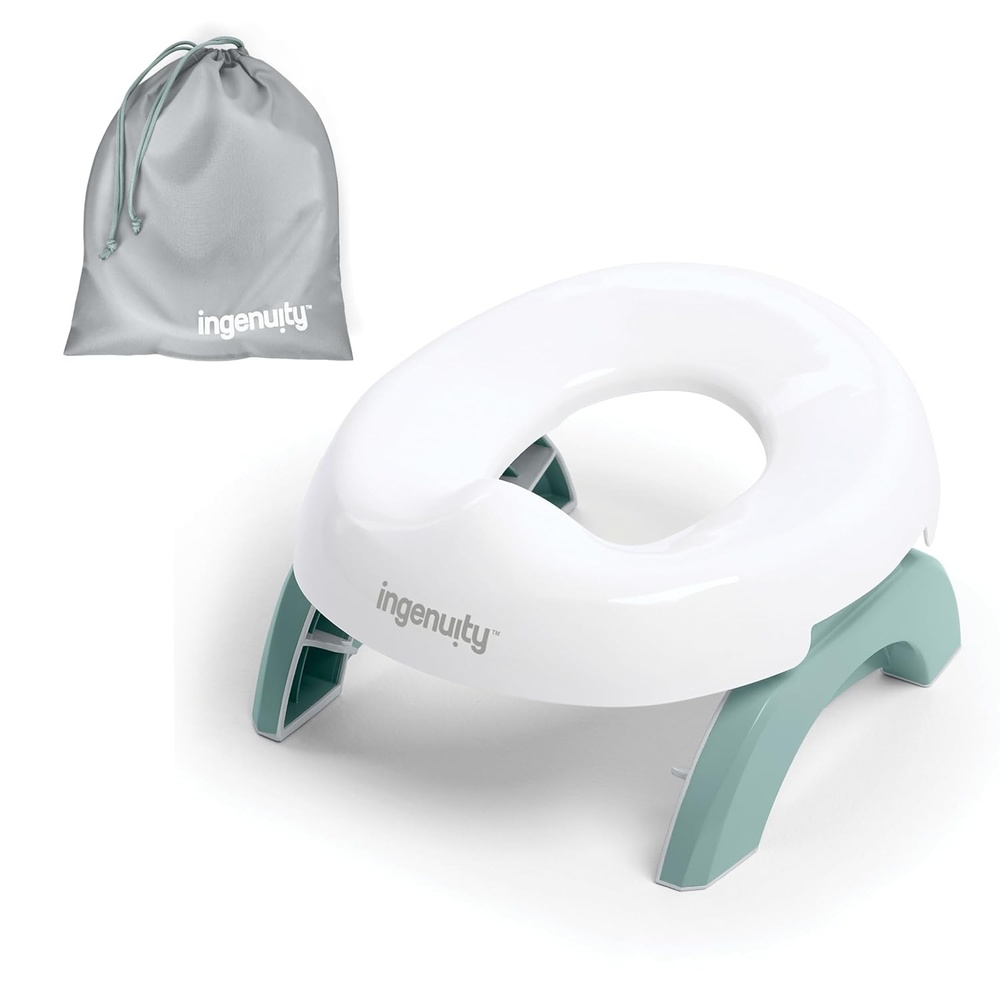 image:imageIngenuity Replacement Potty Liners 30 Count Disposable Travel amp Home Use LeakProof TieTop Bags for My Travel Potty and MoreTravel Potty