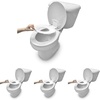image:imageIngenuity Foldaway Travel Potty Training Seat with Storage Bag Folding amp Portable Toddler Potty Seat Easy OneHanded Open NonSlip GripFlip  Sit Potty Seat Pack of 4