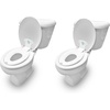 image:imageIngenuity Foldaway Travel Potty Training Seat with Storage Bag Folding amp Portable Toddler Potty Seat Easy OneHanded Open NonSlip GripFlip  Sit Potty Seat 2 Pack